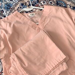 Pink scrub set